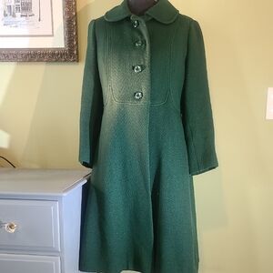 Vintage Lord and Taylor Green Wool Coat